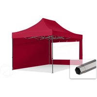 TOOLPORT 3×4,5m Stahl Faltpavillon, inkl. 2 Seitenteile, rot – (600057) TOOLPORT 3×4,5m Stahl Faltpavillon, inkl. 2 Seitenteile, rot – (600057)