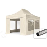 TOOLPORT 3×4,5m Stahl Faltpavillon, inkl. 4 Seitenteile, creme – (600049) TOOLPORT 3×4,5m Stahl Faltpavillon, inkl. 4 Seitenteile, creme – (600049)