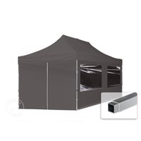 TOOLPORT 3x6m Aluminium Faltpavillon, inkl. 4 Seitenteile, dunkelgrau – (59025) TOOLPORT 3x6m Aluminium Faltpavillon, inkl. 4 Seitenteile, dunkelgrau – (59025)