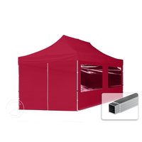 TOOLPORT 3x6m Aluminium Faltpavillon, inkl. 4 Seitenteile, rot – (59151) TOOLPORT 3x6m Aluminium Faltpavillon, inkl. 4 Seitenteile, rot – (59151)