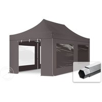 TOOLPORT 3x6m Aluminium Faltpavillon, inkl. 4 Seitenteile, dunkelgrau – (600227) TOOLPORT 3x6m Aluminium Faltpavillon, inkl. 4 Seitenteile, dunkelgrau – (600227)