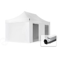 TOOLPORT 3x6m Aluminium Faltpavillon, inkl. 4 Seitenteile, weiß – (600216) TOOLPORT 3x6m Aluminium Faltpavillon, inkl. 4 Seitenteile, weiß – (600216)