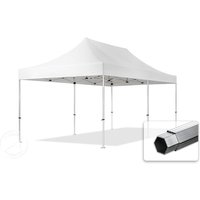 TOOLPORT 3x6m Aluminium Faltpavillon, ohne Seitenteile, weiß – (600215) TOOLPORT 3x6m Aluminium Faltpavillon, ohne Seitenteile, weiß – (600215)