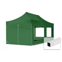 TOOLPORT 3x6m Stahl Faltpavillon, inkl. 4 Seitenteile, dunkelgrün – (59054) TOOLPORT 3x6m Stahl Faltpavillon, inkl. 4 Seitenteile, dunkelgrün – (59054)