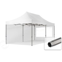 TOOLPORT 3x6m Stahl Faltpavillon, inkl. 2 Seitenteile, weiß – (600083) TOOLPORT 3x6m Stahl Faltpavillon, inkl. 2 Seitenteile, weiß – (600083)