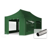 TOOLPORT 3x6m Stahl Faltpavillon, inkl. 4 Seitenteile, dunkelgrün – (600075) TOOLPORT 3x6m Stahl Faltpavillon, inkl. 4 Seitenteile, dunkelgrün – (600075)