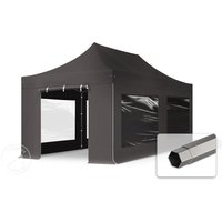 TOOLPORT 3x6m Stahl Faltpavillon, inkl. 4 Seitenteile, dunkelgrau – (600078) TOOLPORT 3x6m Stahl Faltpavillon, inkl. 4 Seitenteile, dunkelgrau – (600078)