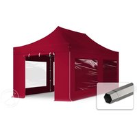 TOOLPORT 3x6m Stahl Faltpavillon, inkl. 4 Seitenteile, rot – (600081) TOOLPORT 3x6m Stahl Faltpavillon, inkl. 4 Seitenteile, rot – (600081)