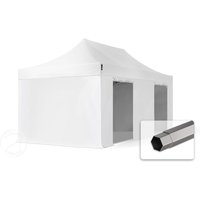 TOOLPORT 3x6m Stahl Faltpavillon, inkl. 4 Seitenteile, weiß – (600125) TOOLPORT 3x6m Stahl Faltpavillon, inkl. 4 Seitenteile, weiß – (600125)