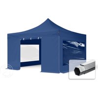 TOOLPORT 4x4m Aluminium Faltpavillon, inkl. 4 Seitenteile, blau – (600185) TOOLPORT 4x4m Aluminium Faltpavillon, inkl. 4 Seitenteile, blau – (600185)