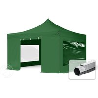 TOOLPORT 4x4m Aluminium Faltpavillon, inkl. 4 Seitenteile, dunkelgrün – (600187) TOOLPORT 4x4m Aluminium Faltpavillon, inkl. 4 Seitenteile, dunkelgrün – (600187)