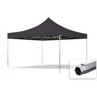 TOOLPORT 4x4m Aluminium Faltpavillon, ohne Seitenteile, schwarz – (59078) TOOLPORT 4x4m Aluminium Faltpavillon, ohne Seitenteile, schwarz – (59078)