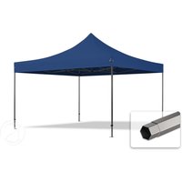 TOOLPORT 4x4m Stahl Faltpavillon, ohne Seitenteile, blau – (600090) TOOLPORT 4x4m Stahl Faltpavillon, ohne Seitenteile, blau – (600090)