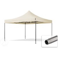 TOOLPORT 4x4m Stahl Faltpavillon, ohne Seitenteile, creme – (600093) TOOLPORT 4x4m Stahl Faltpavillon, ohne Seitenteile, creme – (600093)