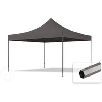 TOOLPORT 4x4m Stahl Faltpavillon, ohne Seitenteile, dunkelgrau – (600099) TOOLPORT 4x4m Stahl Faltpavillon, ohne Seitenteile, dunkelgrau – (600099)
