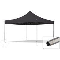 TOOLPORT 4x4m Stahl Faltpavillon, ohne Seitenteile, schwarz – (600126) TOOLPORT 4x4m Stahl Faltpavillon, ohne Seitenteile, schwarz – (600126)
