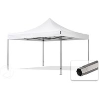 TOOLPORT 4x4m Stahl Faltpavillon, ohne Seitenteile, weiß – (600129) TOOLPORT 4x4m Stahl Faltpavillon, ohne Seitenteile, weiß – (600129)