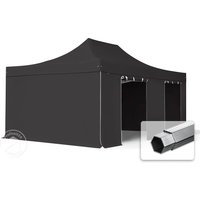 TOOLPORT 4x6m Aluminium Faltpavillon, inkl. 4 Seitenteile, schwarz – (578935) TOOLPORT 4x6m Aluminium Faltpavillon, inkl. 4 Seitenteile, schwarz – (578935)