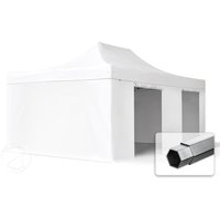 TOOLPORT 4x6m Aluminium Faltpavillon, inkl. 4 Seitenteile, weiß – (578689) TOOLPORT 4x6m Aluminium Faltpavillon, inkl. 4 Seitenteile, weiß – (578689)