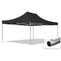 TOOLPORT 4x6m Aluminium Faltpavillon, ohne Seitenteile, schwarz – (578934) TOOLPORT 4x6m Aluminium Faltpavillon, ohne Seitenteile, schwarz – (578934)