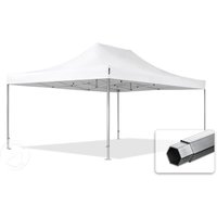 TOOLPORT 4x6m Aluminium Faltpavillon, ohne Seitenteile, weiß – (578698) TOOLPORT 4x6m Aluminium Faltpavillon, ohne Seitenteile, weiß – (578698)