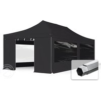 TOOLPORT 4x8m Aluminium Faltpavillon, inkl. 4 Seitenteile, schwarz – (581981) TOOLPORT 4x8m Aluminium Faltpavillon, inkl. 4 Seitenteile, schwarz – (581981)