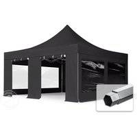 TOOLPORT 5x5m Aluminium Faltpavillon, inkl. 4 Seitenteile, schwarz – (59060) TOOLPORT 5x5m Aluminium Faltpavillon, inkl. 4 Seitenteile, schwarz – (59060)
