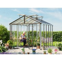 GFP 263 x 325 cm Gewächshaus, Standardfarbe Aluminium Natur | Aktionsset – Profi 2 – (GFPV00703) GFP 263 x 325 cm Gewächshaus, Standardfarbe Aluminium Natur | Aktionsset – Profi 2 – (GFPV00703)