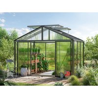 GFP 311 x 235 cm Gewächshaus, Pulverbeschichtet Anthrazit, RAL 7016 | Aktionsset – Profi 2 – (GFPV00241) GFP 311 x 235 cm Gewächshaus, Pulverbeschichtet Anthrazit, RAL 7016 | Aktionsset – Profi 2 – (GFPV00241)