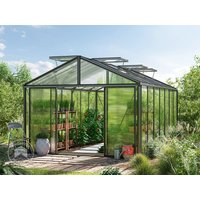 GFP 311 x 534 cm Gewächshaus, Pulverbeschichtet Anthrazit, RAL 7016 | Aktionsset – Profi 1 – (GFPV00276) GFP 311 x 534 cm Gewächshaus, Pulverbeschichtet Anthrazit, RAL 7016 | Aktionsset – Profi 1 – (GFPV00276)