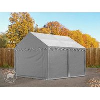 TOOLPORT 3x4m Lagerzelt, PVC-Plane, grau – (2330) TOOLPORT 3x4m Lagerzelt, PVC-Plane, grau – (2330)
