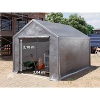 TOOLPORT 3x4m Lagerzelt, PE-Plane, grau – (4770) TOOLPORT 3x4m Lagerzelt, PE-Plane, grau – (4770)
