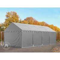 TOOLPORT 4×8 m Lagerzelt, PVC-Plane, grau – (5354) TOOLPORT 4×8 m Lagerzelt, PVC-Plane, grau – (5354)