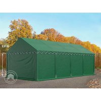 TOOLPORT 4×8 m Lagerzelt, PVC-Plane, dunkelgrün, mit Bodenrahmen – (2654) TOOLPORT 4×8 m Lagerzelt, PVC-Plane, dunkelgrün, mit Bodenrahmen – (2654)