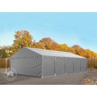 TOOLPORT 5x10m Lagerzelt, PVC-Plane, grau – (2333) TOOLPORT 5x10m Lagerzelt, PVC-Plane, grau – (2333)