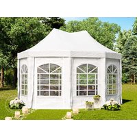 TOOLPORT 3×4,1m Pagodenzelt, PVC-Plane, weiß – (1065) TOOLPORT 3×4,1m Pagodenzelt, PVC-Plane, weiß – (1065)