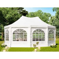 TOOLPORT 4×5,5m Pagodenzelt, PVC-Plane, weiß – (1066) TOOLPORT 4×5,5m Pagodenzelt, PVC-Plane, weiß – (1066)