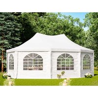 TOOLPORT 5×6,8m Pagodenzelt, PVC-Plane, weiß – (1067) TOOLPORT 5×6,8m Pagodenzelt, PVC-Plane, weiß – (1067)