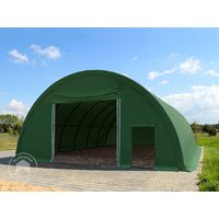 TOOLPORT 9,15x10m Rundbogenhalle, PRIMEtex-Plane, dunkelgrün, mit Statik – (12121) TOOLPORT 9,15x10m Rundbogenhalle, PRIMEtex-Plane, dunkelgrün, mit Statik – (12121)
