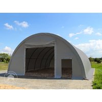 TOOLPORT 9,15x20m Rundbogenhalle, PRIMEtex-Plane, grau, mit Statik – (379013) TOOLPORT 9,15x20m Rundbogenhalle, PRIMEtex-Plane, grau, mit Statik – (379013)