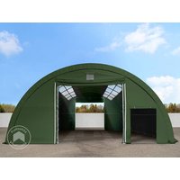 TOOLPORT 9,15x20m Rundbogenhalle, PRIMEtex-Plane, dunkelgrün, mit Statik – (49662) TOOLPORT 9,15x20m Rundbogenhalle, PRIMEtex-Plane, dunkelgrün, mit Statik – (49662)