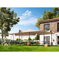 TOOLPORT 5×7,5 m Stretchzelt, inkl. Stahlpfosten-Set, Sand – (1702) TOOLPORT 5×7,5 m Stretchzelt, inkl. Stahlpfosten-Set, Sand – (1702)