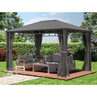 TOOLPORT 3×4 m Hardtop Gartenpavillon, inkl. 4 Seitenteile, loft grey – (300194) TOOLPORT 3×4 m Hardtop Gartenpavillon, inkl. 4 Seitenteile, loft grey – (300194)
