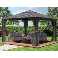 TOOLPORT 4×4 m Hardtop Gartenpavillon, inkl. 4 Seitenteile, loft grey – (300195) TOOLPORT 4×4 m Hardtop Gartenpavillon, inkl. 4 Seitenteile, loft grey – (300195)