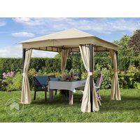 TOOLPORT 3×3 m Softtop Gartenpavillon, inkl. 4 Seitenteile, champagnerfarben – (300180) TOOLPORT 3×3 m Softtop Gartenpavillon, inkl. 4 Seitenteile, champagnerfarben – (300180)