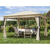 TOOLPORT 3×4 m Softtop Gartenpavillon, inkl. 4 Seitenteile, champagnerfarben – (300181) TOOLPORT 3×4 m Softtop Gartenpavillon, inkl. 4 Seitenteile, champagnerfarben – (300181)