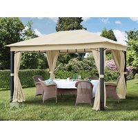 TOOLPORT 3×4 m Softtop Gartenpavillon, inkl. 4 Seitenteile, champagnerfarben – (300173) TOOLPORT 3×4 m Softtop Gartenpavillon, inkl. 4 Seitenteile, champagnerfarben – (300173)