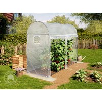 TOOLPORT 1x3m Tomaten-Foliengewächshaus, PE-Plane, weiß – (9043) TOOLPORT 1x3m Tomaten-Foliengewächshaus, PE-Plane, weiß – (9043)