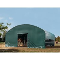 TOOLPORT 8x8m Weidezelt, PVC-Plane, dunkelgrün, Betonbefestigung – (330623) TOOLPORT 8x8m Weidezelt, PVC-Plane, dunkelgrün, Betonbefestigung – (330623)