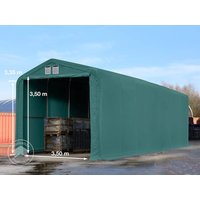 TOOLPORT 4x16m Zelthalle, PRIMEtex-Plane, dunkelgrün, mit Statik (Betonuntergrund) – (49391) TOOLPORT 4x16m Zelthalle, PRIMEtex-Plane, dunkelgrün, mit Statik (Betonuntergrund) – (49391)